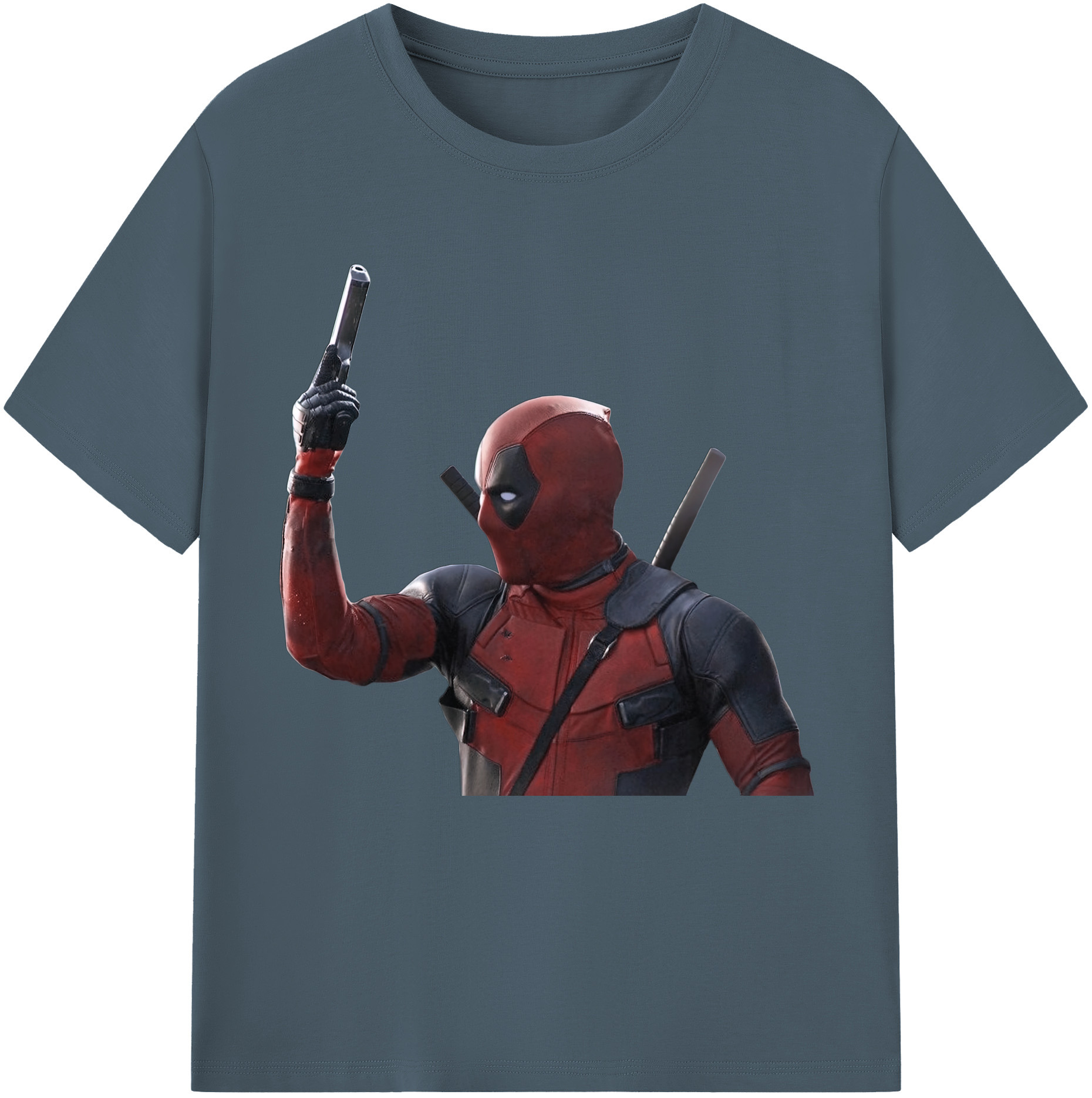 （画像用） Deadpool デッドプール 綿100％半袖Tシャツ（フロントプリント）